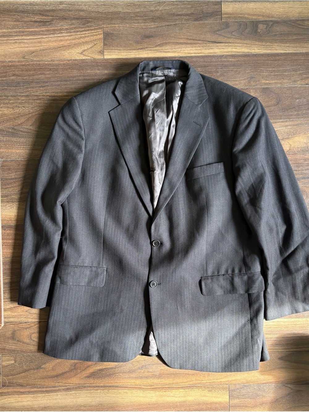 Brooks Brothers Dark Gray Two-Button Wool Sport Coat